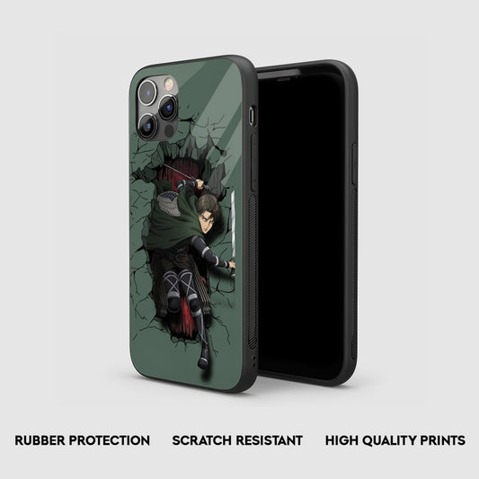 Captain Levi Scout Silicone Armored Phone Case by Anime Phone Cover