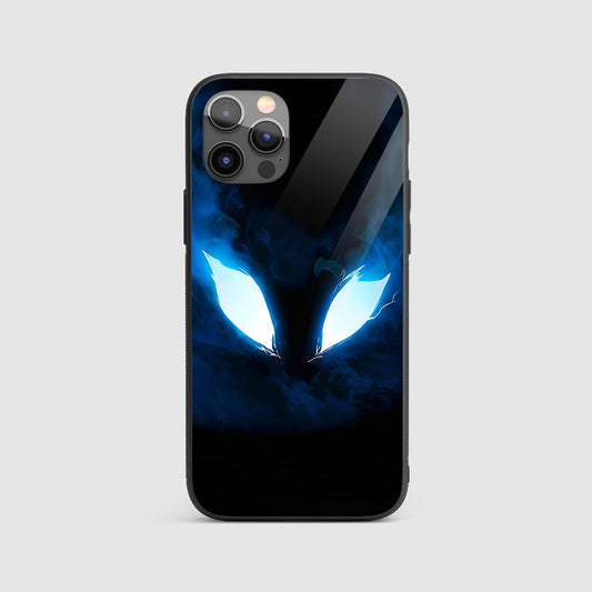 Glowing Blue Eyes Silicone Armored Phone Case by Anime Phone Cover