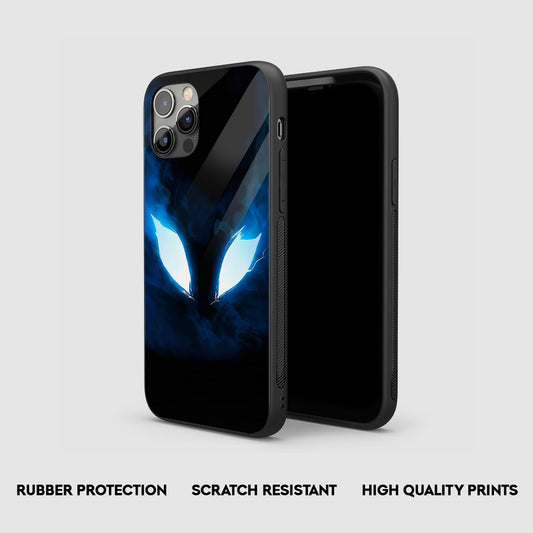 Glowing Blue Eyes Silicone Armored Phone Case