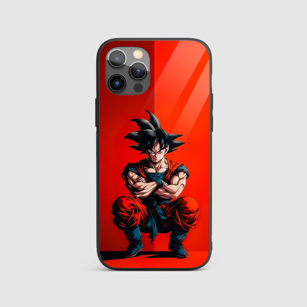 Goku Red Silicone Armored Phone Case by Anime Phone Cover