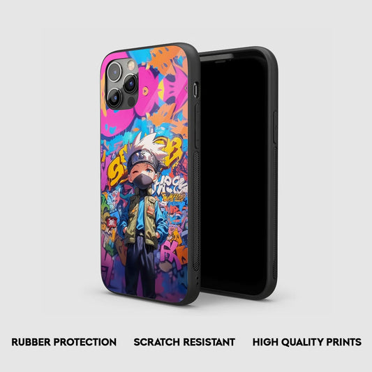 Kakashi Graffiti Silicone Armored Phone Cover