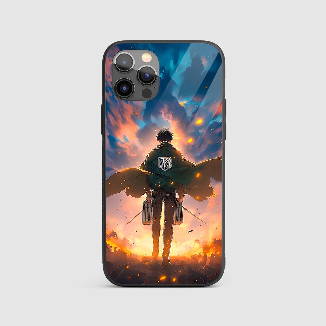 Levi Ackerman Aesthetic Silicone Armored Phone Case by Anime Phone Cover