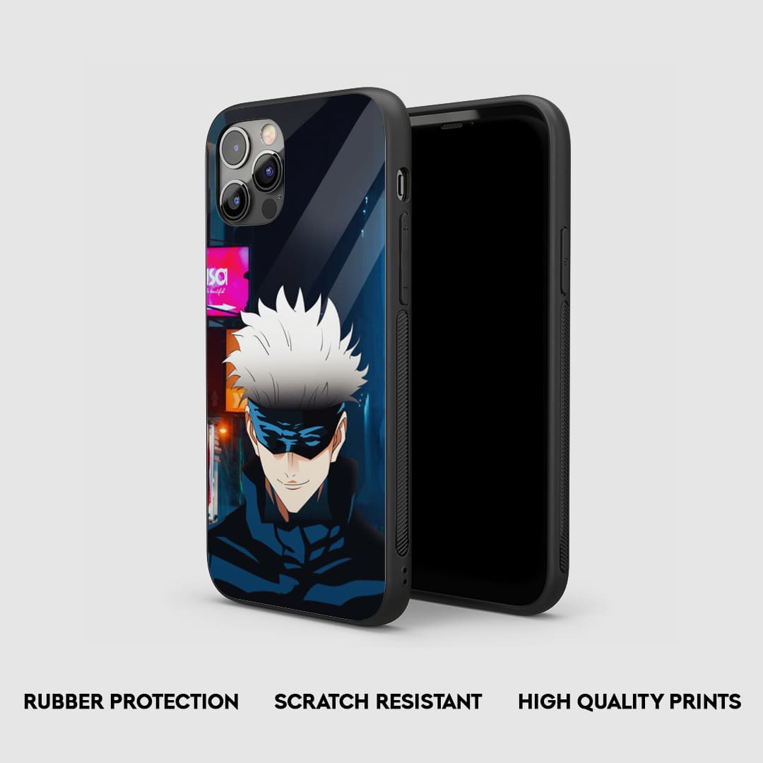 Satoru Gojo Graphic Silicone Armored Phone Case by Anime Phone Cover