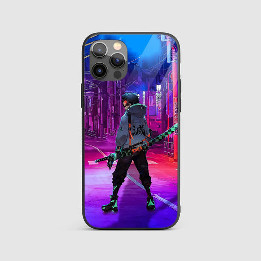 Tanjiro Street Silicone Armored Phone Case