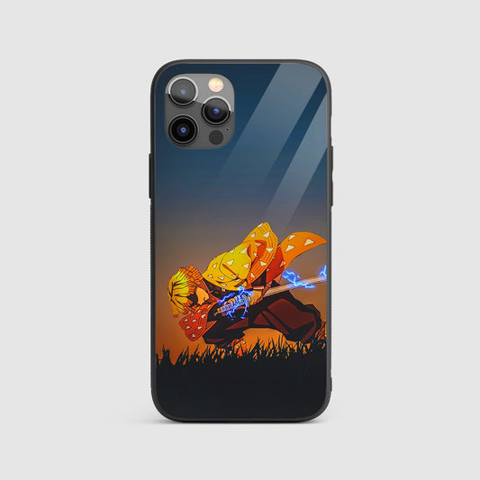 Zenitsu Sword Action Silicone Armored Phone Case